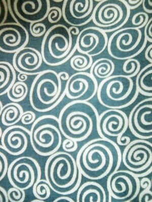 Cotton material, swirl designs, blue, red, black, gray colors, 9" x 43" - image5